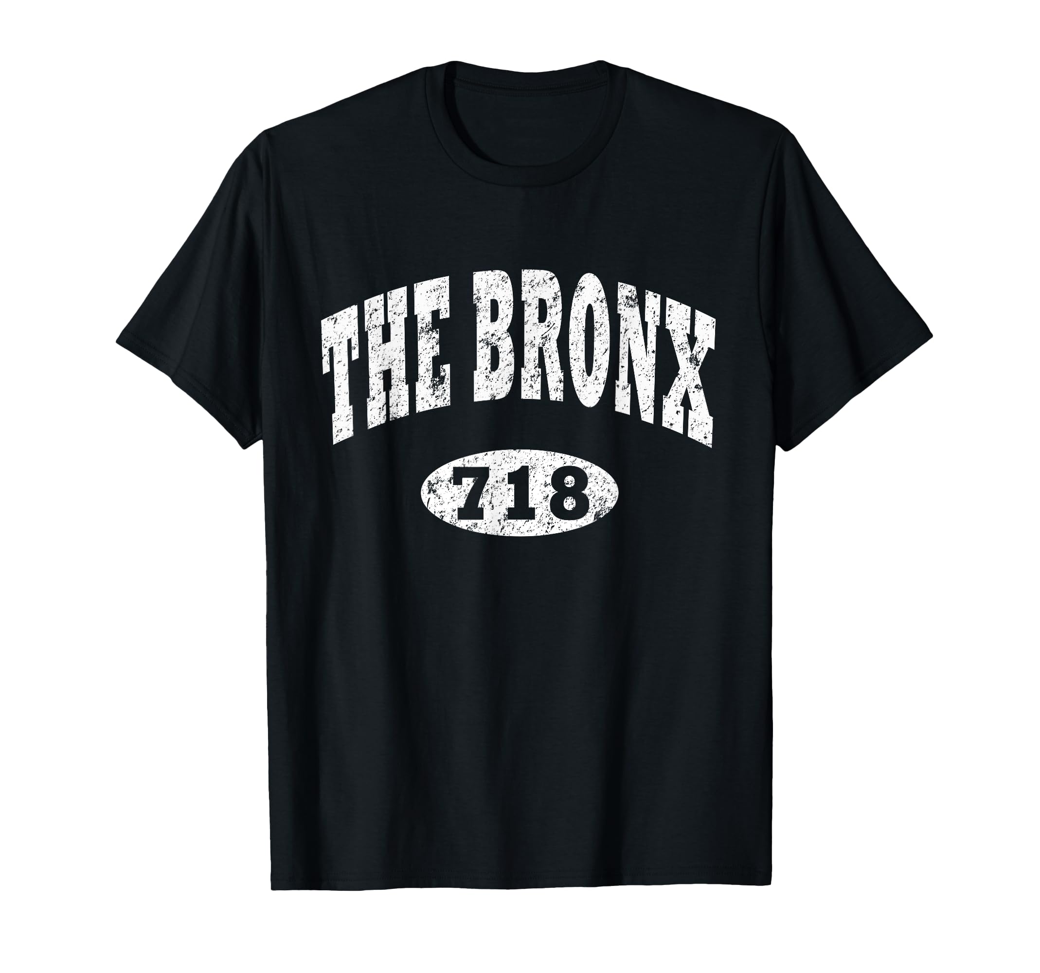 Bronx Ny 718 Reppin Bronx Distressed T-Shirt - Trendy Graphic Men Women - T-Shirt, Sweatshirt, Hoodie