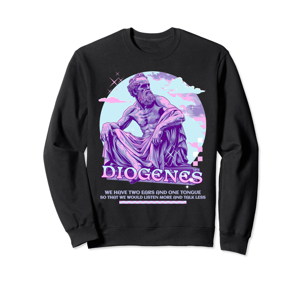 Diogenes Y2K Pastel Aesthetic Sweatshirt - Aesthetic Graphic Men Women - T-Shirt, Sweatshirt, Hoodie