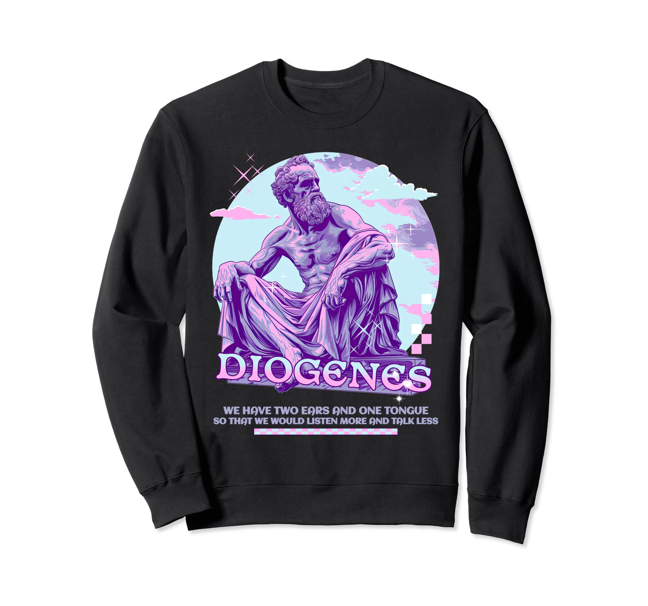Diogenes Y2K Pastel Aesthetic Sweatshirt - Aesthetic Graphic Men Women - T-Shirt, Sweatshirt, Hoodie