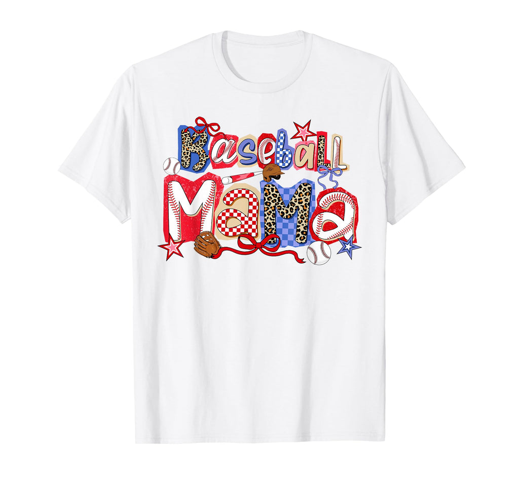 Game Day Baseball Mama Mom Mothers Day T-Shirt - Streetwear Style Men Women - T-Shirt, Sweatshirt, Hoodie
