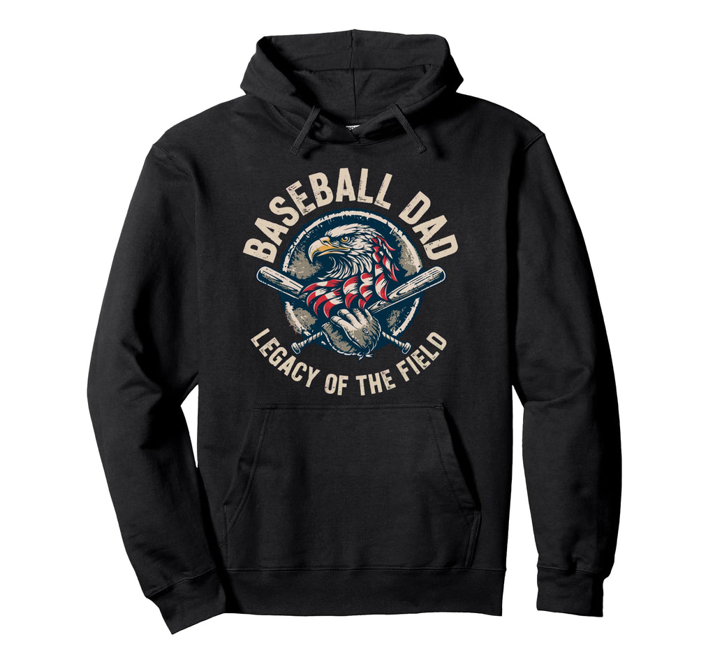 Baseball Fathers Day Baseball Dad Hoodie - Graphic Print Unisex - T-Shirt, Sweatshirt, Hoodie