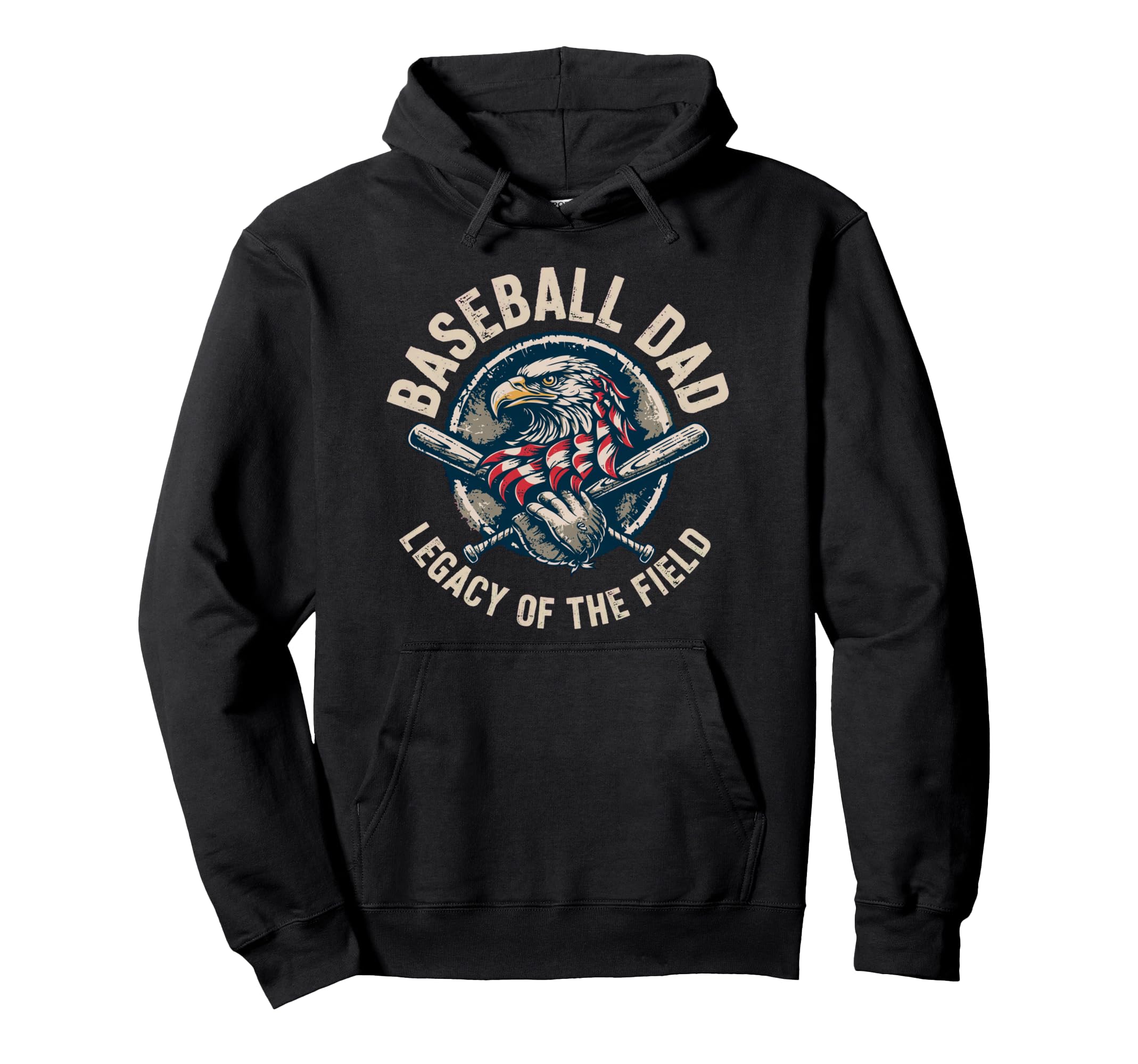 Baseball Fathers Day Baseball Dad Hoodie - Graphic Print Unisex - T-Shirt, Sweatshirt, Hoodie