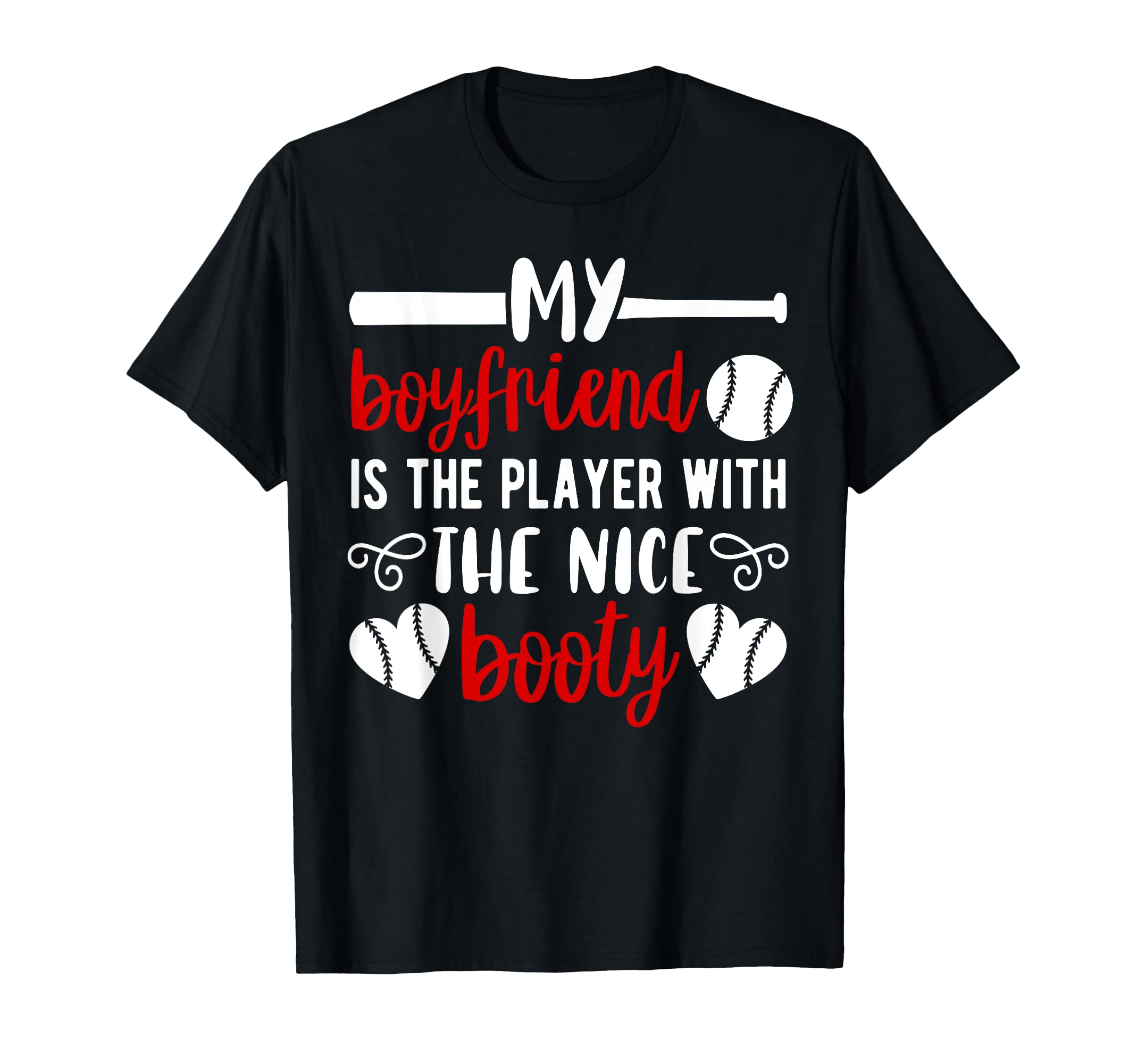Baseball Girlfriend Funny Girlfriend T-Shirt - Trendy Graphic Unisex - T-Shirt, Sweatshirt, Hoodie
