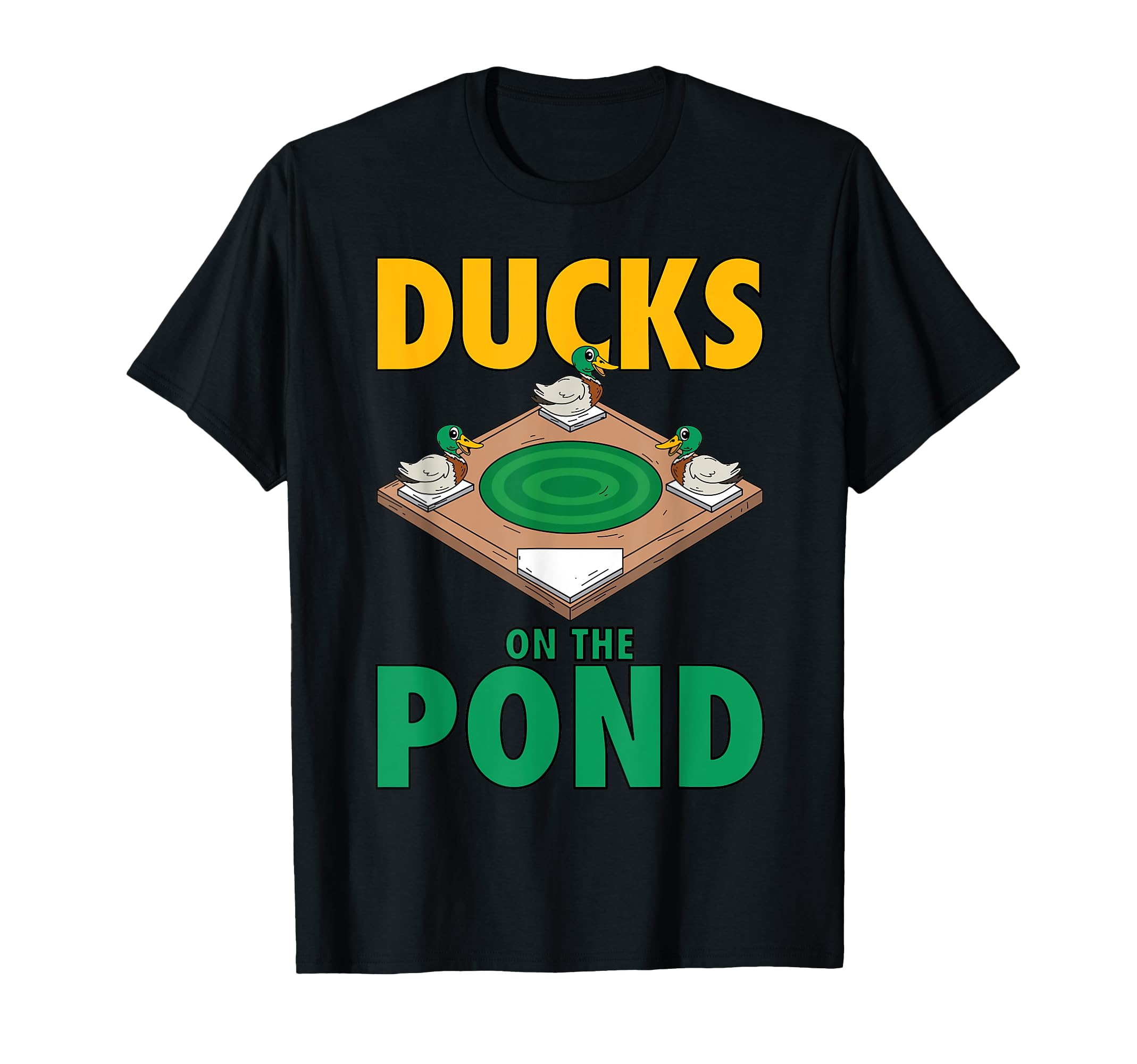 Ducks Pond Softball Player Funny T-Shirt - Casual Everyday Wear Men Women - T-Shirt, Sweatshirt, Hoodie