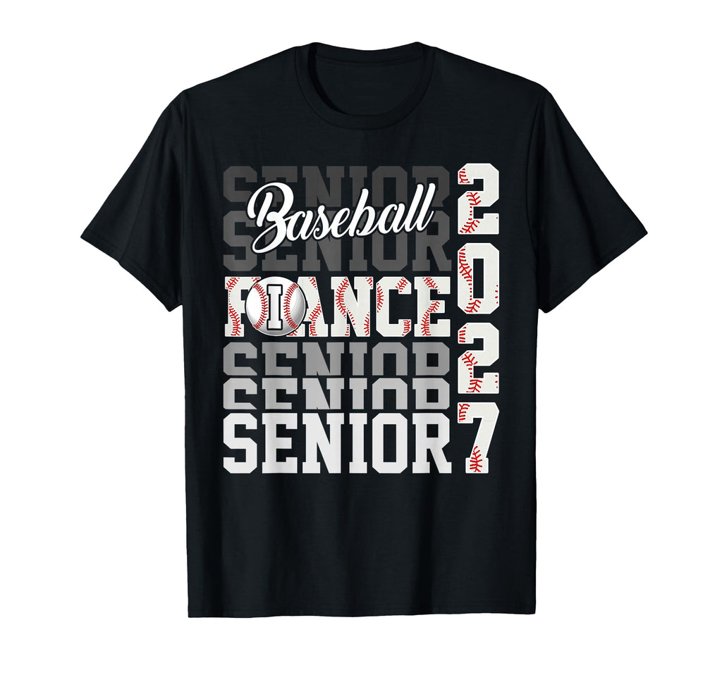 Senior 2027 Baseball Fiance Proud Family T-Shirt - Streetwear Style Unisex - T-Shirt, Sweatshirt, Hoodie