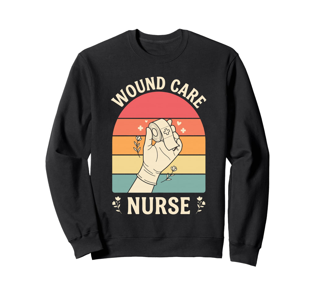 Wound Care Nurse Sunset Medical Boho Sweatshirt - Streetwear Style Unisex - T-Shirt, Sweatshirt, Hoodie
