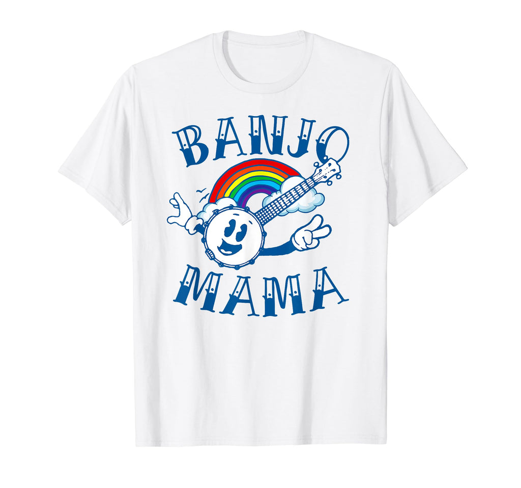 Banjo Mama Tattoo Art Mothers Day Rainbow T-Shirt - Graphic Print Unisex - T-Shirt, Sweatshirt, Hoodie