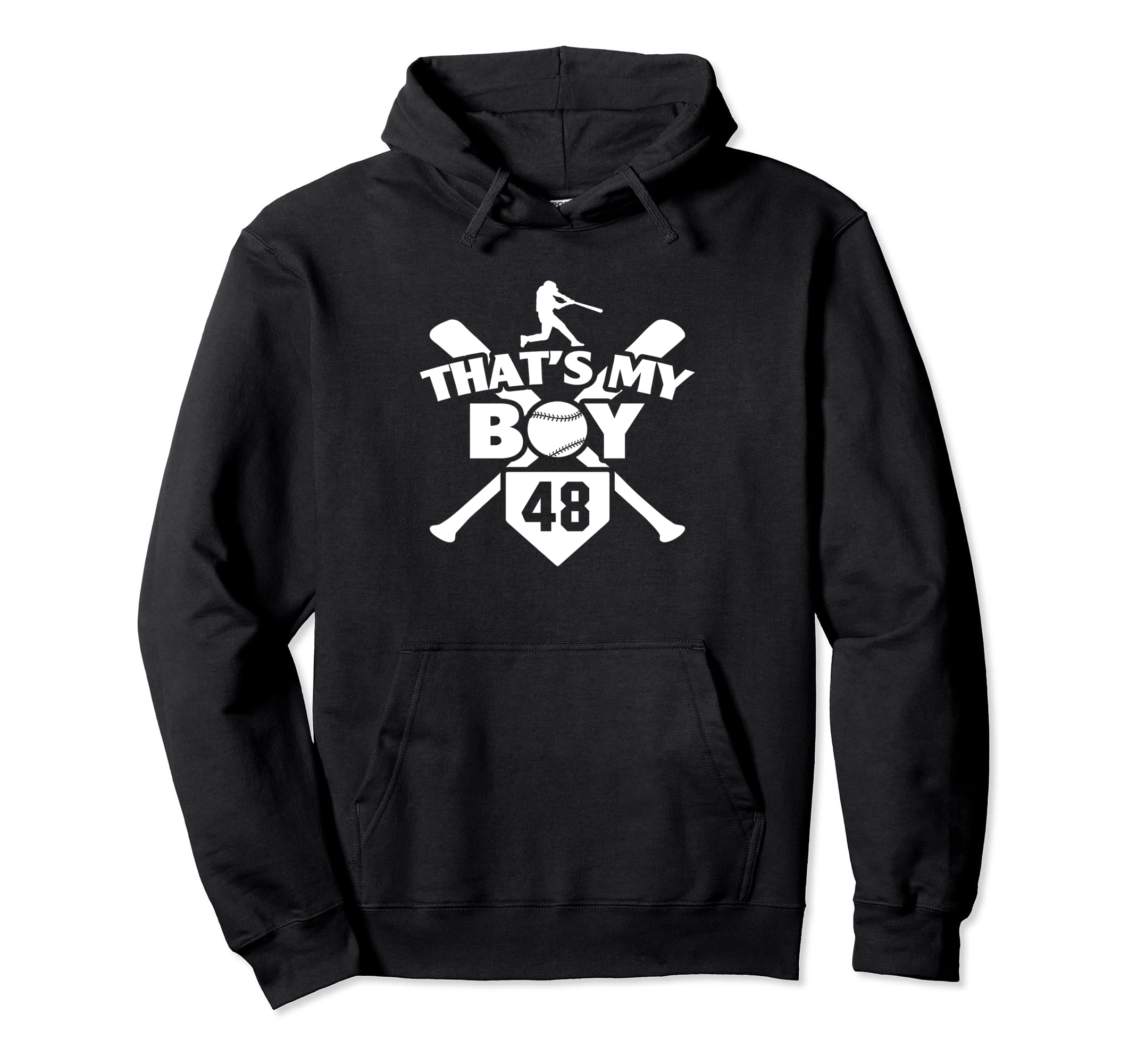 Baseball Mom Dad Thats My 48 Baseball Hoodie - Novelty Apparel Men Women - T-Shirt, Sweatshirt, Hoodie