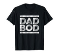 Dad Bod Faded Stripe 80S Dark T-Shirt - Fun Novelty Design for Adults - T-Shirt, Sweatshirt, Hoodie