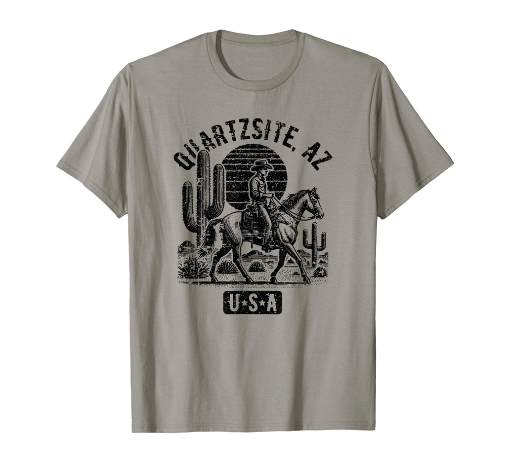 Quartzsite Arizona Usa Cowboy Horse T-Shirt - Fun Novelty Design Men Women - T-Shirt, Sweatshirt, Hoodie