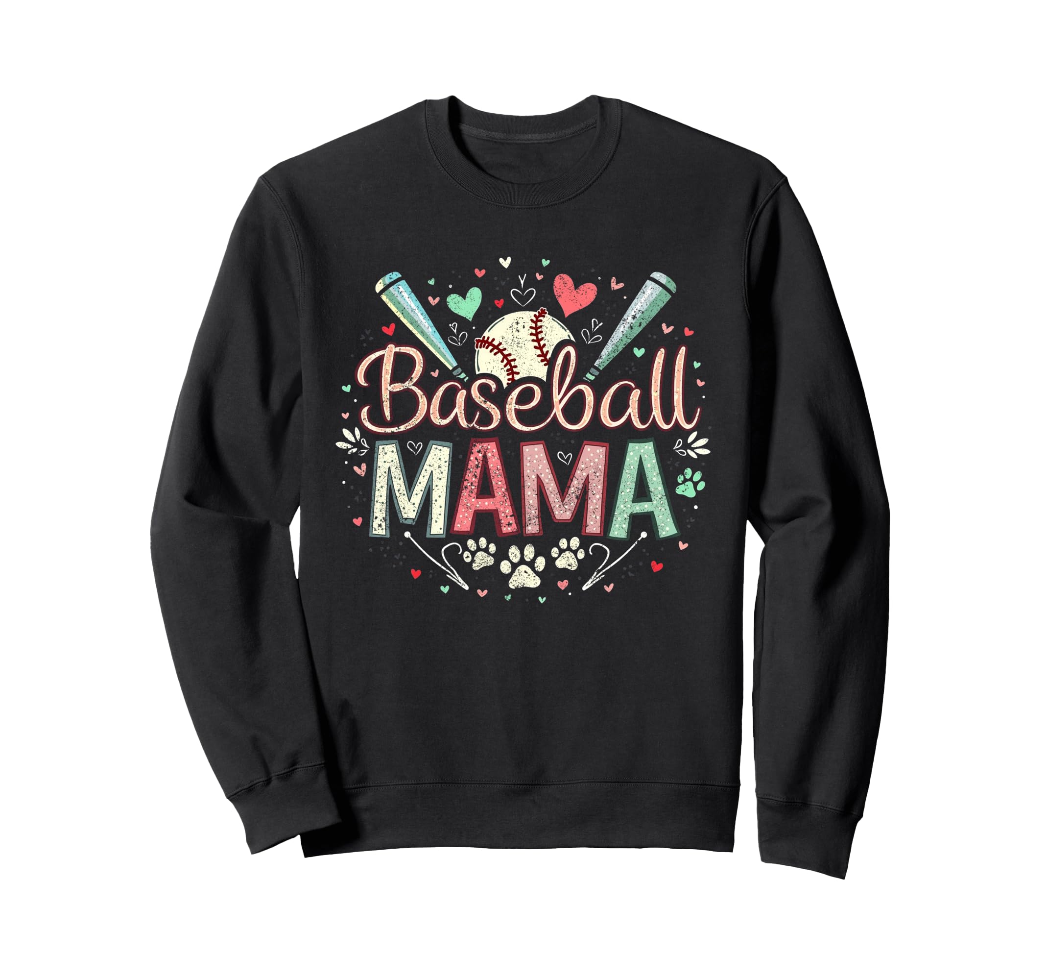 Funny Dog Mom T Shirts Baseball Mama Sweatshirt - Graphic Print for Adults - T-Shirt, Sweatshirt, Hoodie