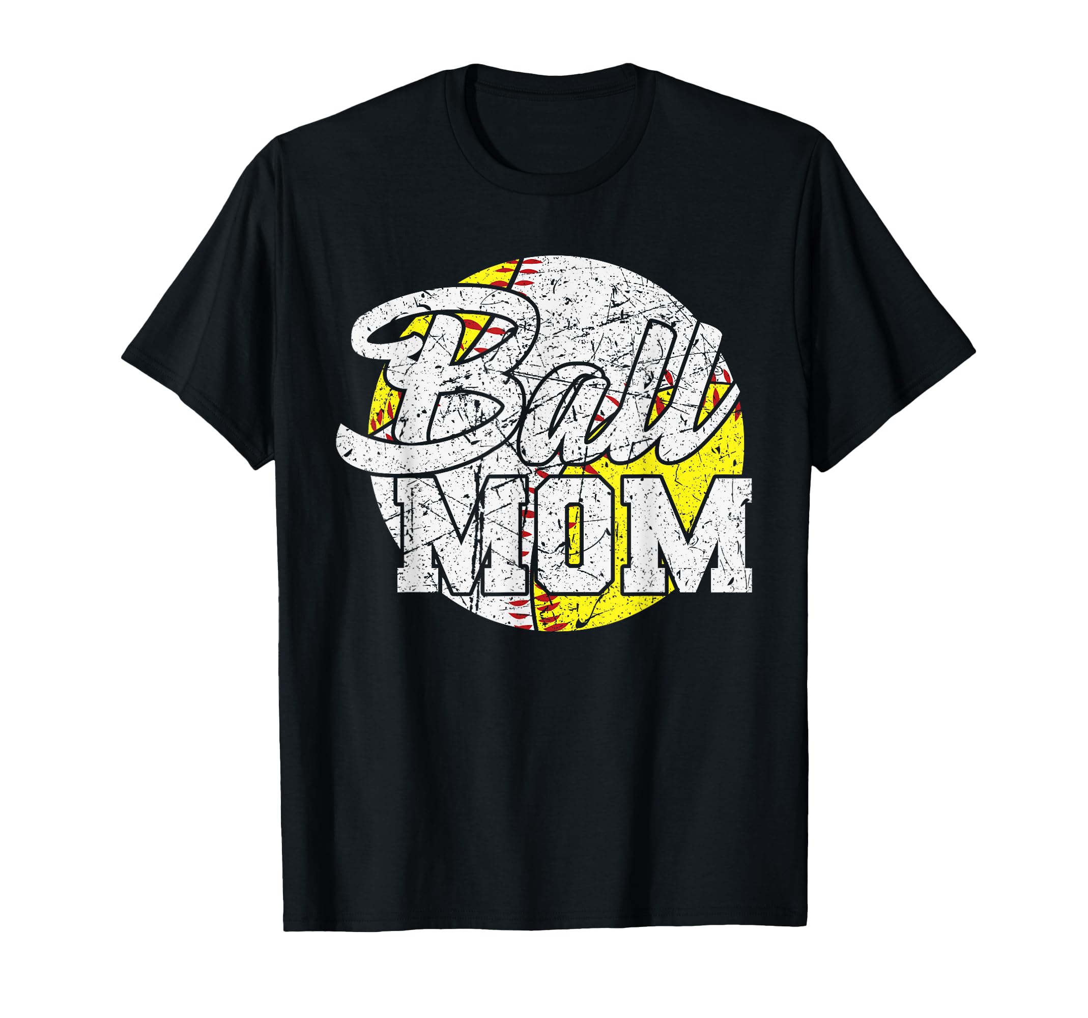 Ball Mom Baseball Softball Mom T-Shirt - Novelty Apparel for Adults - T-Shirt, Sweatshirt, Hoodie