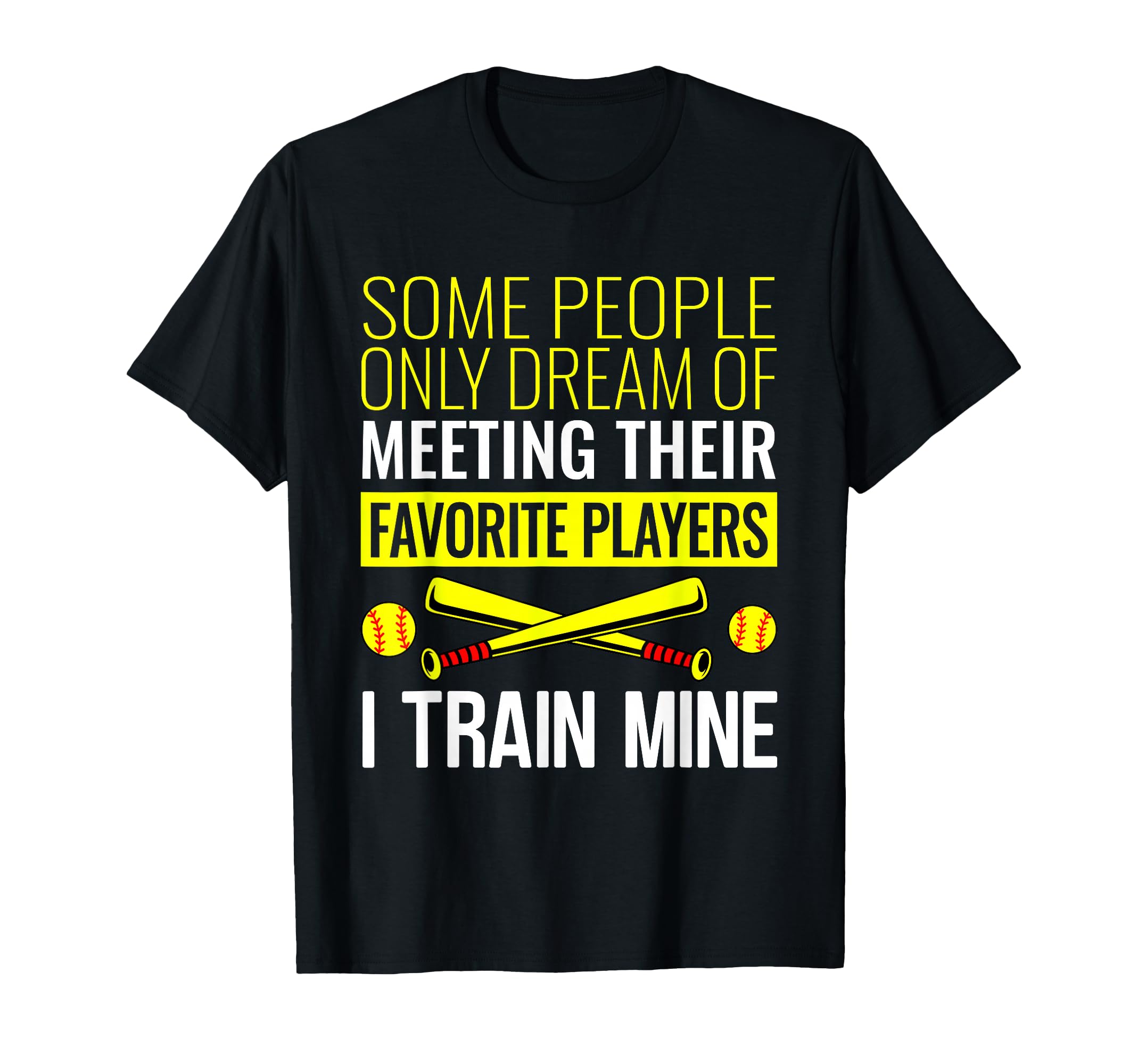 Funny Softball Coach Trainer Bat And Ball T-Shirt - Unique Graphic Unisex - T-Shirt, Sweatshirt, Hoodie