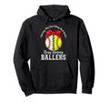 Busy Raising Ballers Warning May Start Hoodie - Minimalist Print Men Women - T-Shirt, Sweatshirt, Hoodie