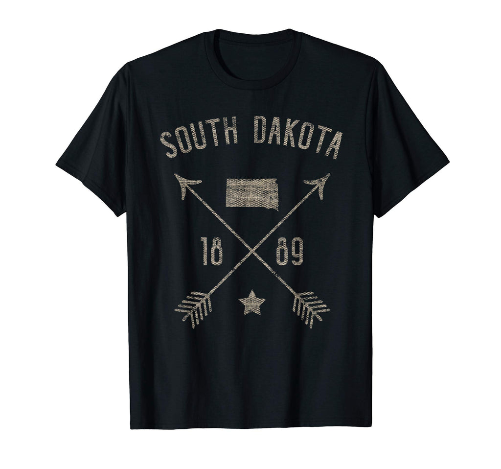 South Dakota Distressed Home State Map T-Shirt - Unique Graphic for Adults - T-Shirt, Sweatshirt, Hoodie