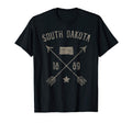 South Dakota Distressed Home State Map T-Shirt - Unique Graphic for Adults - T-Shirt, Sweatshirt, Hoodie