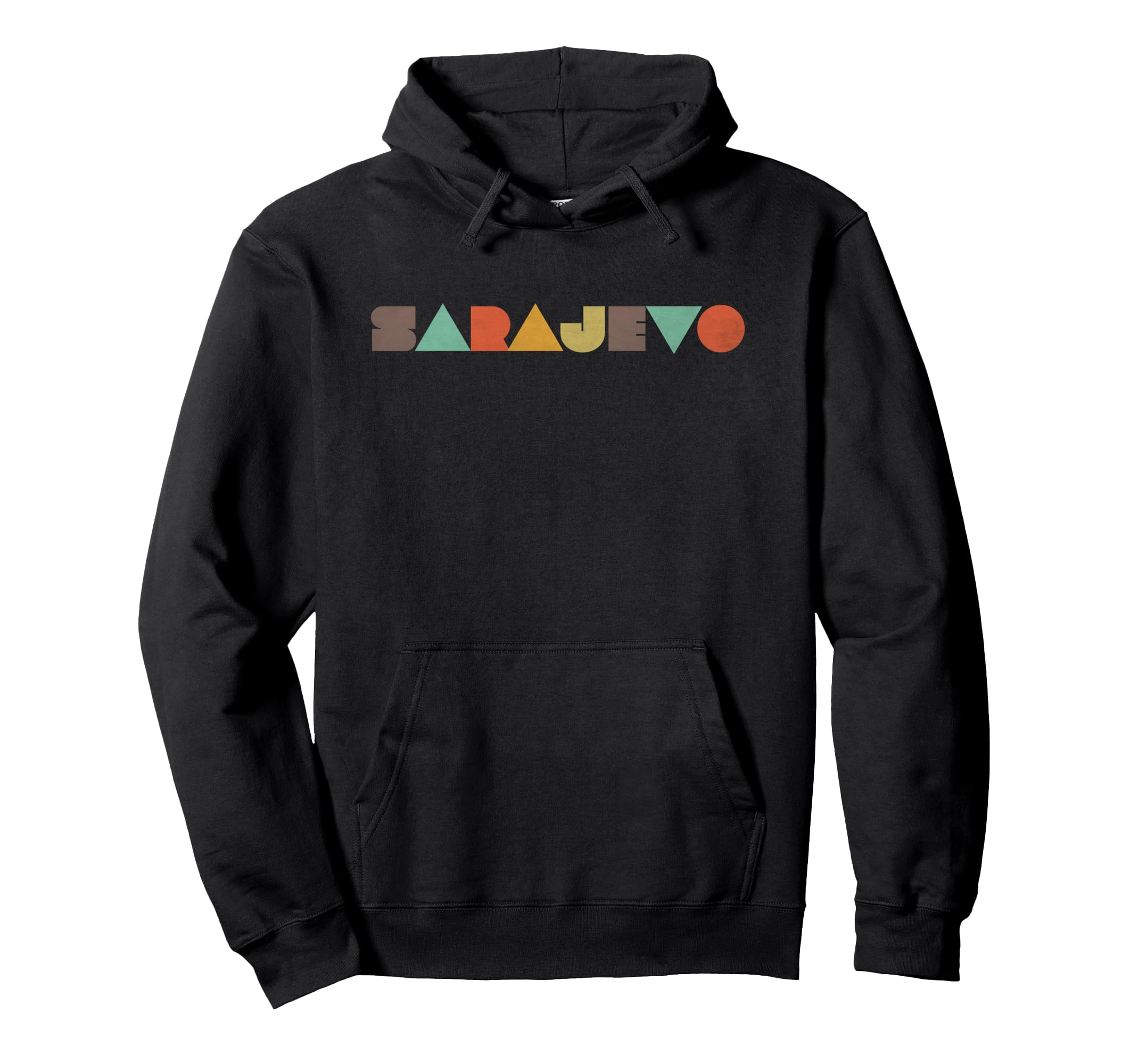 Sarajevo Distressed Hoodie - Streetwear Style Unisex - T-Shirt, Sweatshirt, Hoodie