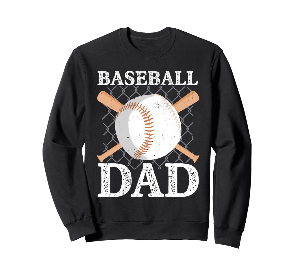 Fathers Day Baseball Dad Parent Sweatshirt - Graphic Print Unisex - T-Shirt, Sweatshirt, Hoodie