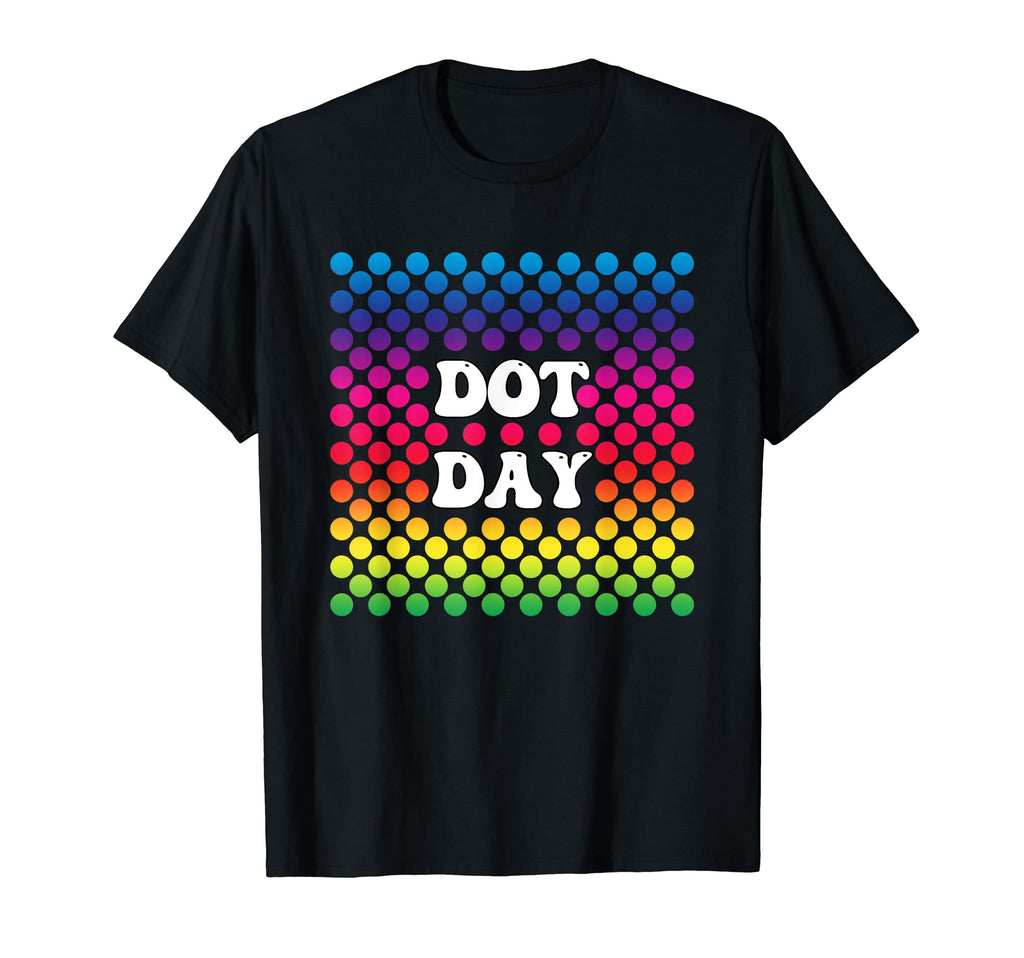 Dot Day 70S Groove Rainbow T-Shirt - Fun Novelty Design Men Women - T-Shirt, Sweatshirt, Hoodie