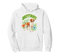 Brittany Groovy Floral Watercolor Hoodie - Fun Novelty Design Men Women - T-Shirt, Sweatshirt, Hoodie