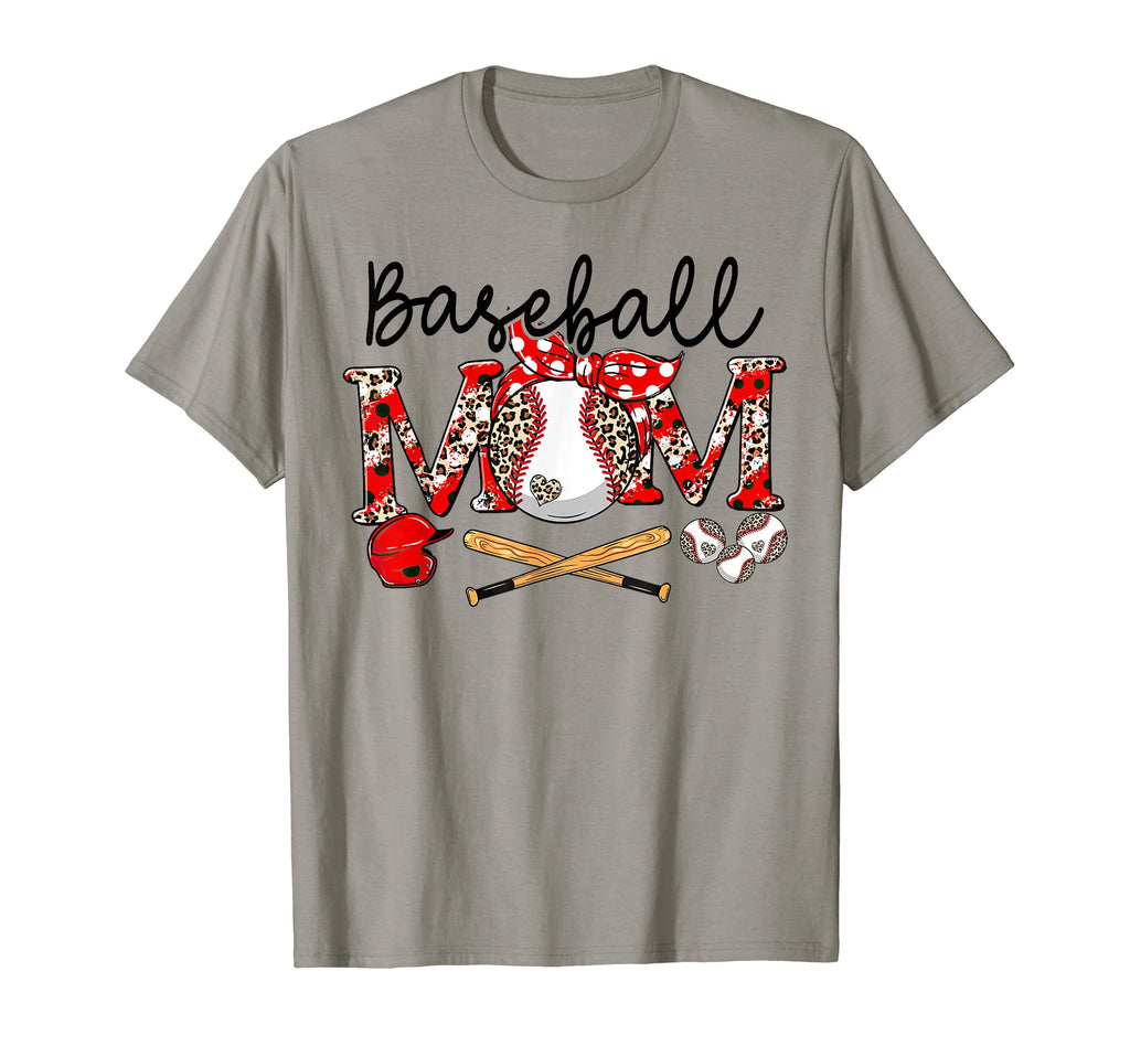 Leopard Baseball Mom Game Day Vibes T-Shirt - Graphic Print Men Women - T-Shirt, Sweatshirt, Hoodie