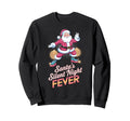 Santas Silent Night Fever Disco Funky Sweatshirt - Trendy Graphic Unisex - T-Shirt, Sweatshirt, Hoodie