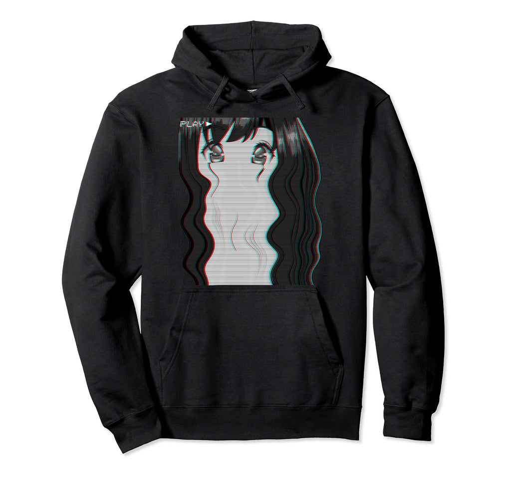 Vaporwave Aesthetic Anime Eyes Eboy Hoodie - Novelty Apparel Men Women - T-Shirt, Sweatshirt, Hoodie