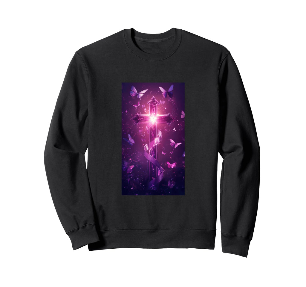 Gothic Cross Grunge Aesthetic Y2K Goth Sweatshirt - Novelty Apparel Unisex - T-Shirt, Sweatshirt, Hoodie