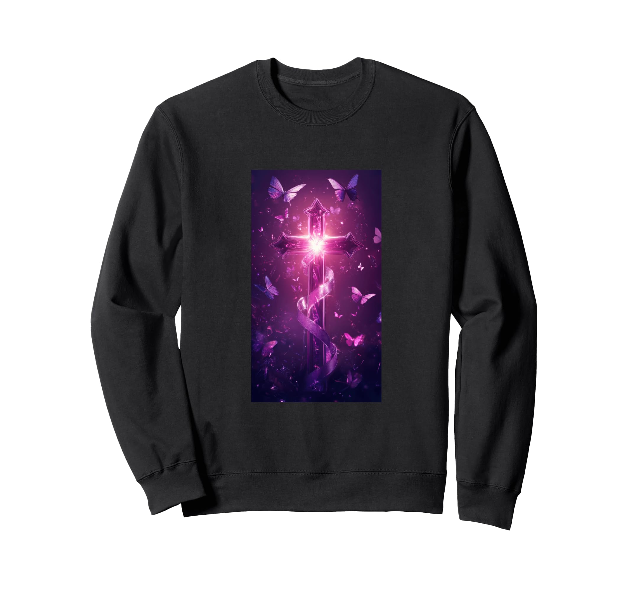 Gothic Cross Grunge Aesthetic Y2K Goth Sweatshirt - Novelty Apparel Unisex - T-Shirt, Sweatshirt, Hoodie