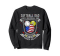 Softball Dad Like Baseball Dad 4Th Sweatshirt - Novelty Apparel Men Women - T-Shirt, Sweatshirt, Hoodie
