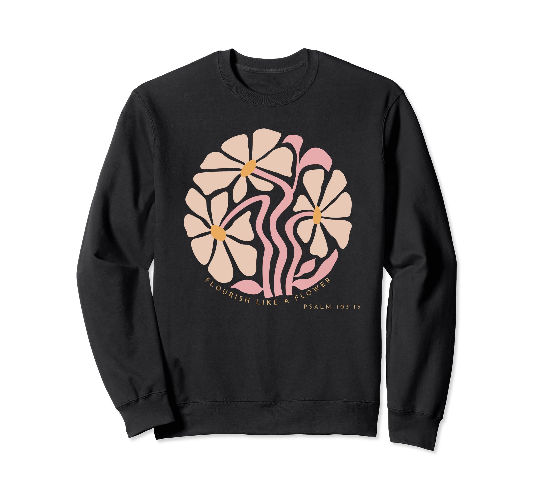 Flourish Like Flower Boho Sweatshirt - Minimalist Print Men Women - T-Shirt, Sweatshirt, Hoodie