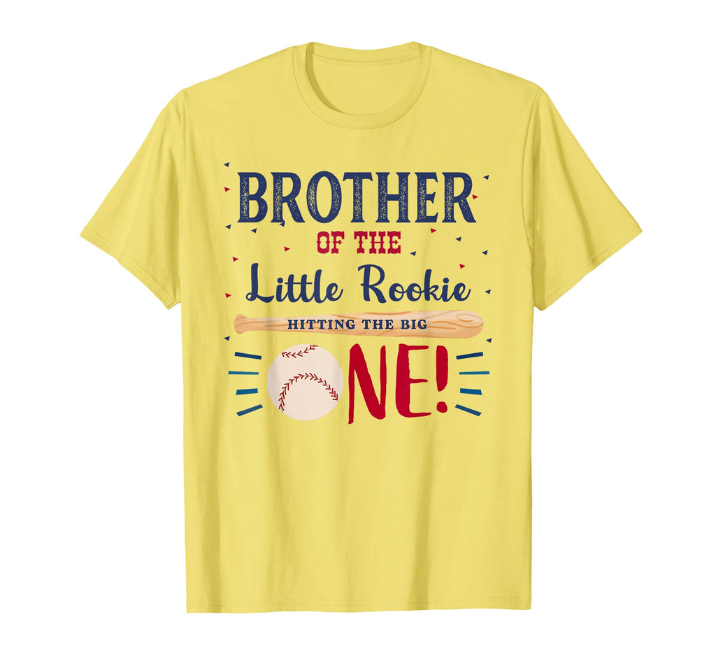Brother First Birthday Little Rookie T-Shirt - Graphic Print Unisex - T-Shirt, Sweatshirt, Hoodie