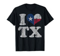 I Love Texas Tx Flag Distressed T-Shirt - Novelty Apparel Men Women - T-Shirt, Sweatshirt, Hoodie