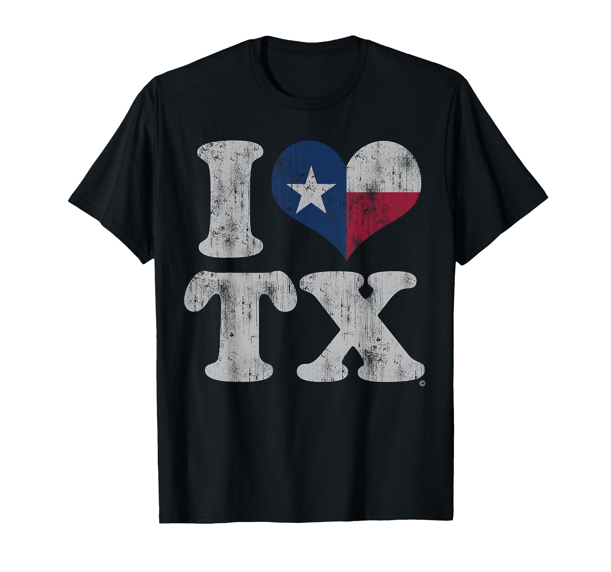 I Love Texas Tx Flag Distressed T-Shirt - Novelty Apparel Men Women - T-Shirt, Sweatshirt, Hoodie