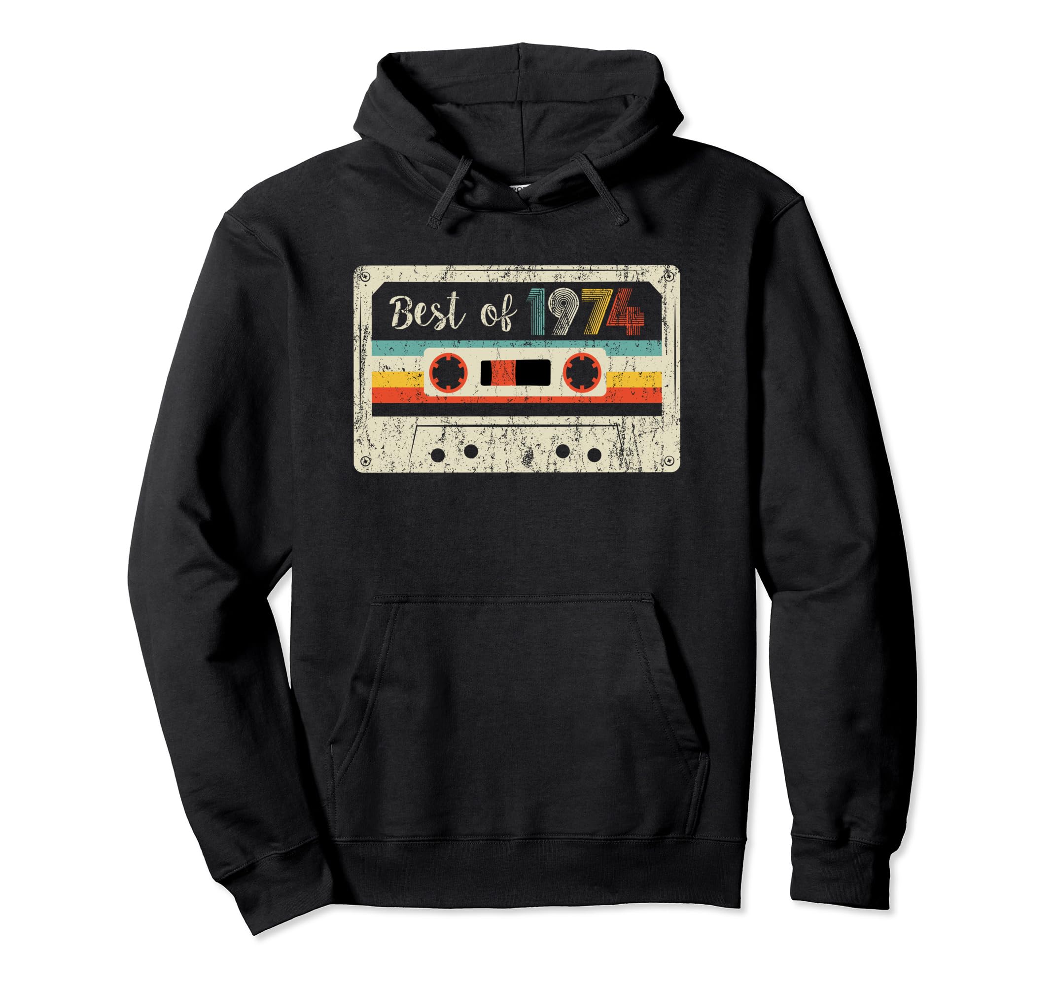 Best 1974 1974 Cassette Tape Birthday Hoodie - Custom Art Print Men Women - T-Shirt, Sweatshirt, Hoodie