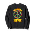 Hippie Flower Power Peace Sign Sweatshirt - Streetwear Style for Adults - T-Shirt, Sweatshirt, Hoodie