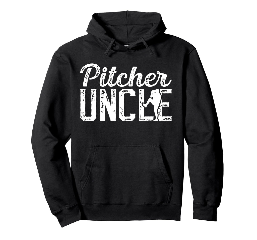 Baseball Pitcher Uncle Baseball Pitcher Hoodie - Graphic Print Men Women - T-Shirt, Sweatshirt, Hoodie