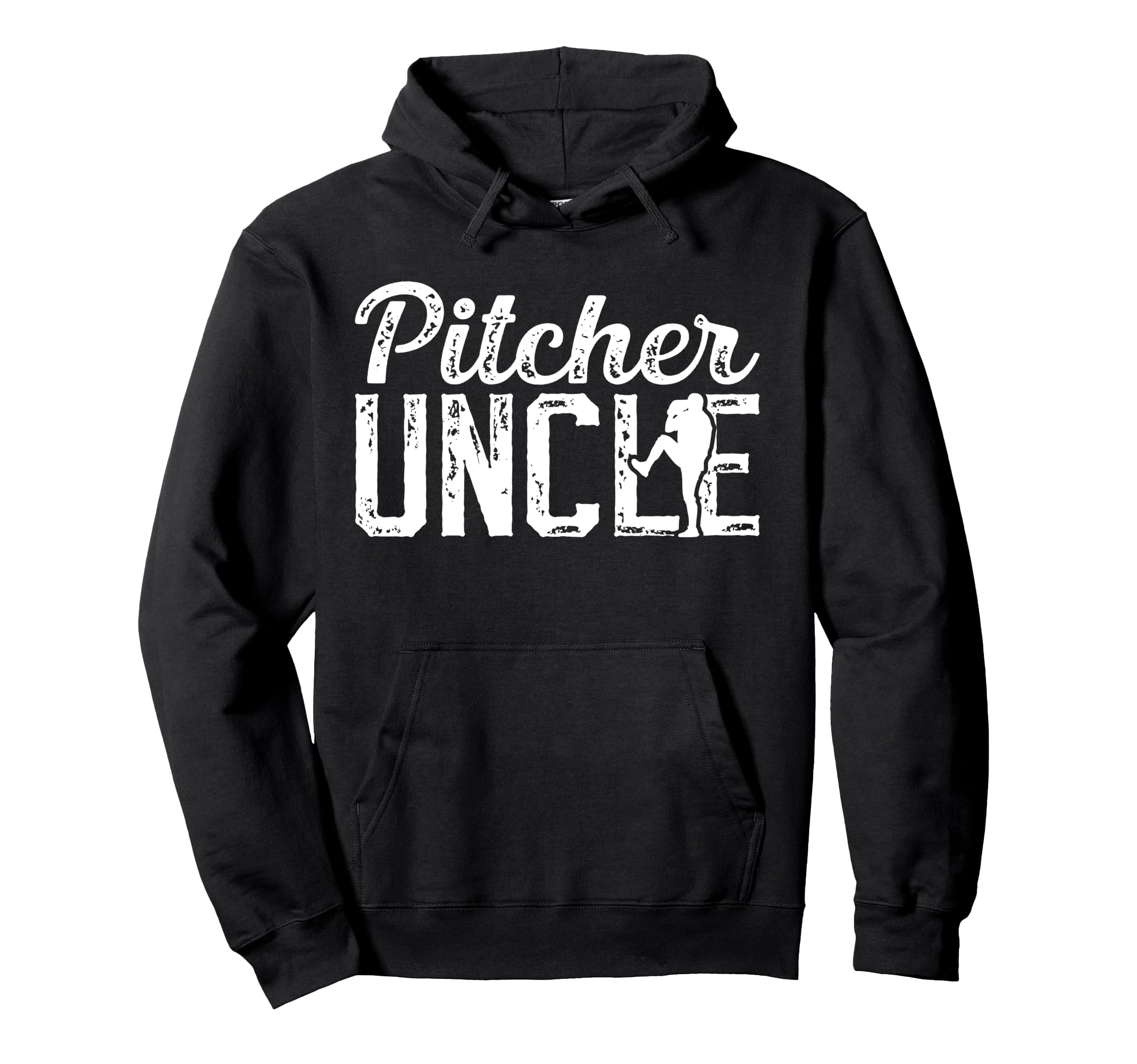 Baseball Pitcher Uncle Baseball Pitcher Hoodie - Graphic Print Men Women - T-Shirt, Sweatshirt, Hoodie