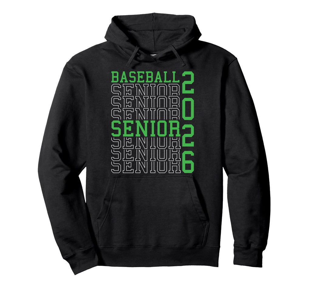 Baseball Senior Night Baseball Senior Hoodie - Graphic Print Men Women - T-Shirt, Sweatshirt, Hoodie