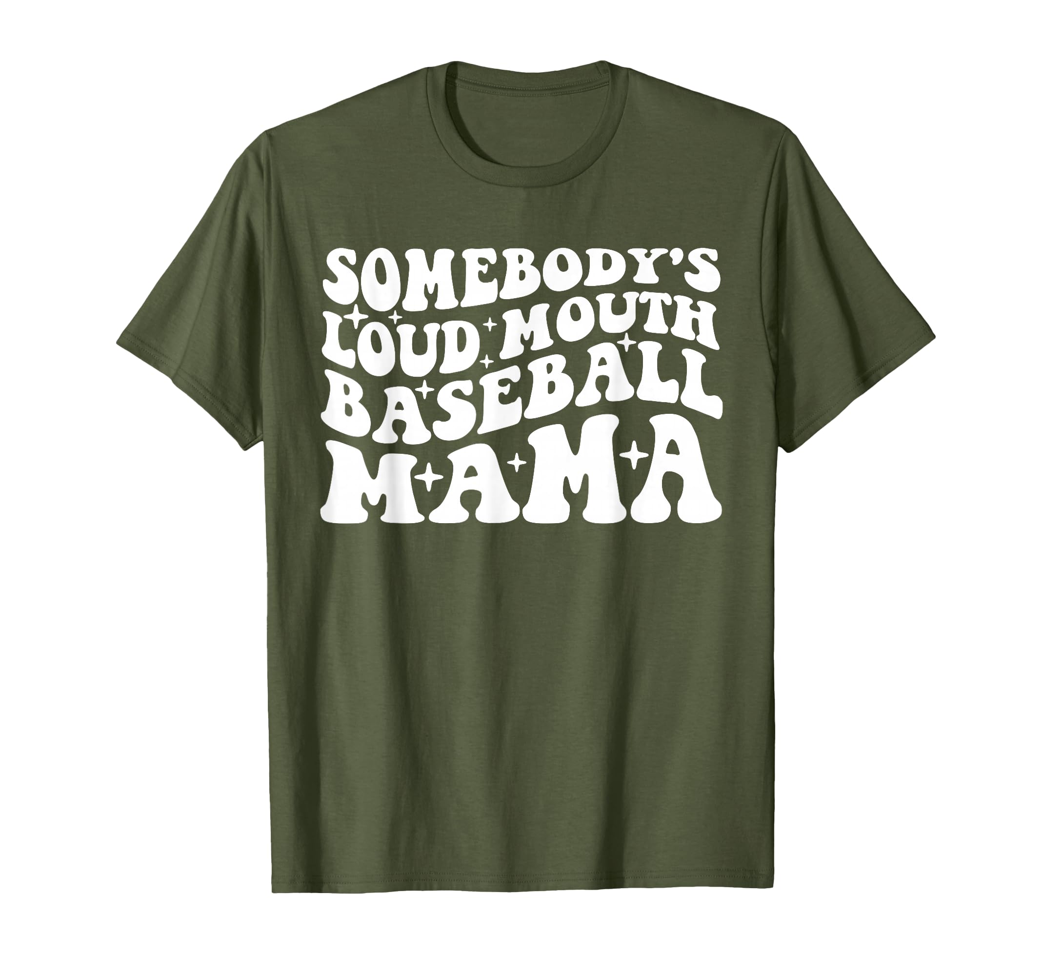 Somebodys Loud Mouth Baseball Mama Funny T-Shirt - Minimalist Print Unisex - T-Shirt, Sweatshirt, Hoodie