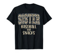Sister Baseball Snacks Leopard Fan T-Shirt - Aesthetic Graphic Men Women - T-Shirt, Sweatshirt, Hoodie