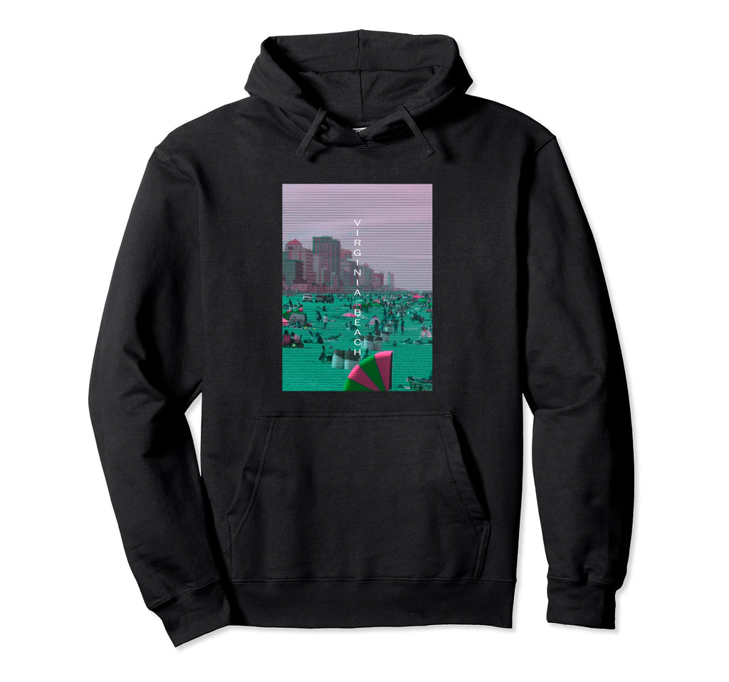 Virginia Vaporwave Aesthetic Souvenir Va Hoodie - Graphic Print for Adults - T-Shirt, Sweatshirt, Hoodie