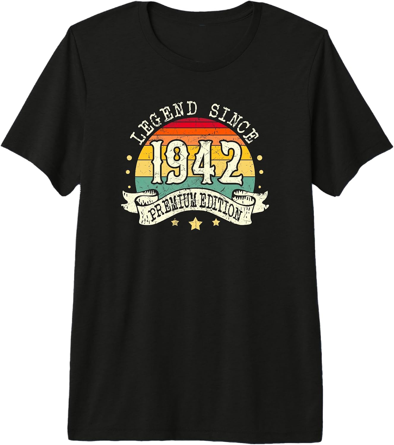 Legend Simple Born in 1942 Birthday Gift Ideas - Adult & Kids T-Shirts, Sweatshirts & Hoodies apparel design preview 1