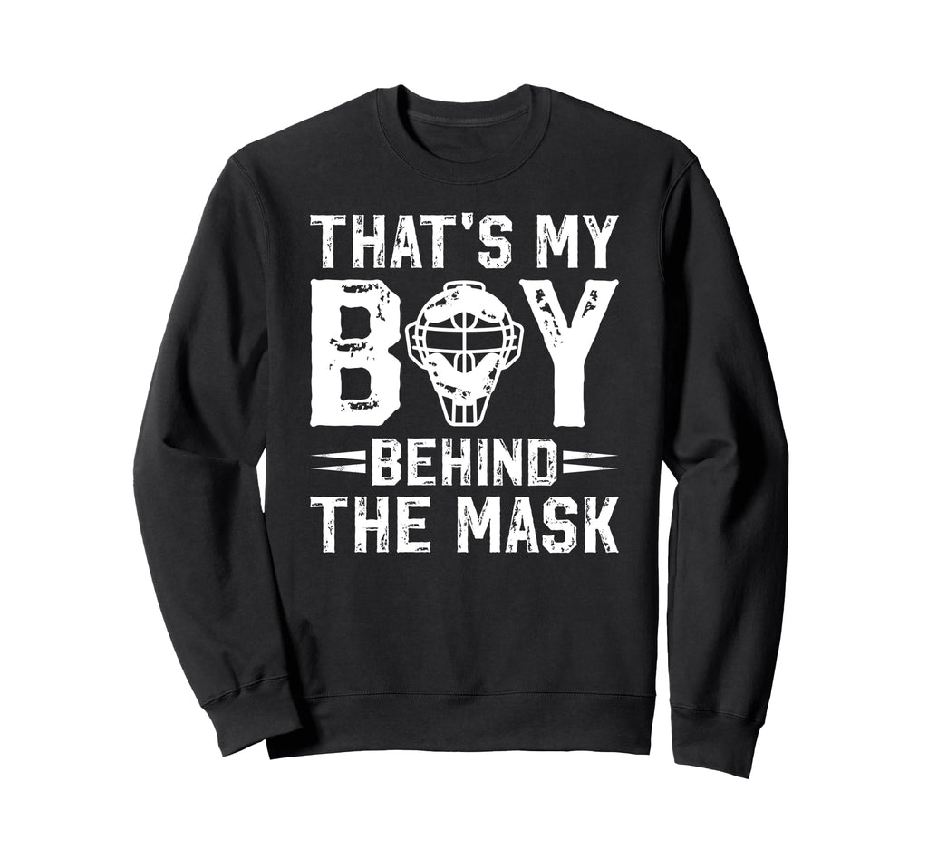 Thats My Baseball Catcher Dad Baseball Sweatshirt - Graphic Print Unisex - T-Shirt, Sweatshirt, Hoodie