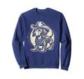 Dachshund Cowboy Cowgirl Sweatshirt - Casual Everyday Wear Men Women - T-Shirt, Sweatshirt, Hoodie
