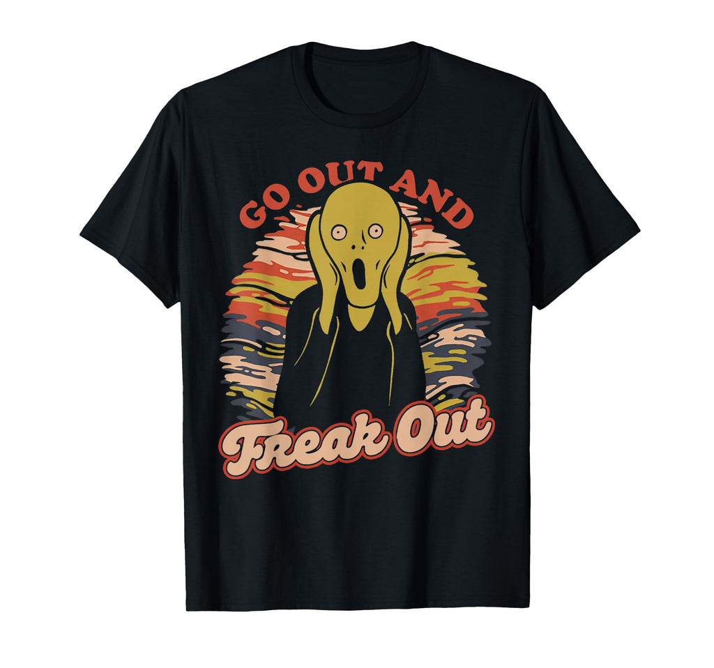 Go Out And Freak Out Sunset Scream Parody T-Shirt - Graphic Print Unisex - T-Shirt, Sweatshirt, Hoodie