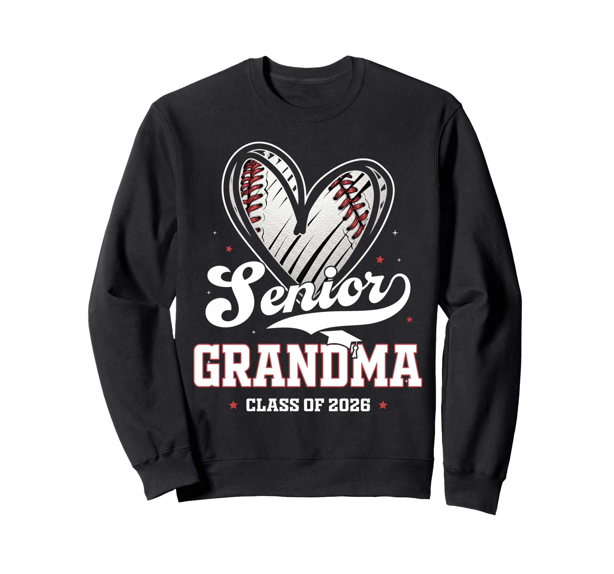 Senior Grandma Class 2026 Baseball Sweatshirt - Trendy Graphic for Adults - T-Shirt, Sweatshirt, Hoodie