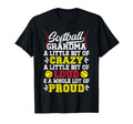 Softball Grandma Crazy Loud Grandma T-Shirt - Graphic Print for Adults - T-Shirt, Sweatshirt, Hoodie