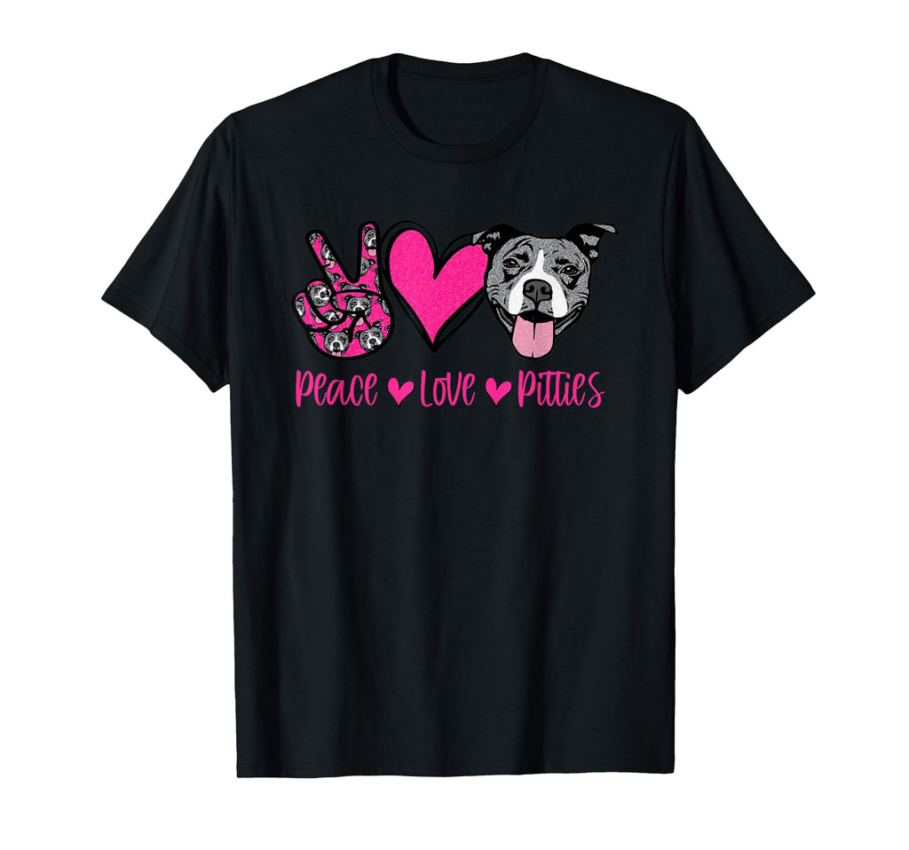 Peace Love Pitbulls Dog Lover Pitbull T-Shirt - Minimalist Print Men Women - T-Shirt, Sweatshirt, Hoodie