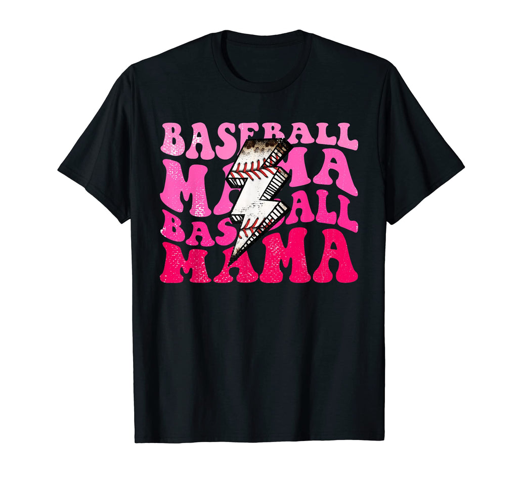 Funny Baseball Mama Thunder Leopard T-Shirt - Trendy Graphic Unisex - T-Shirt, Sweatshirt, Hoodie